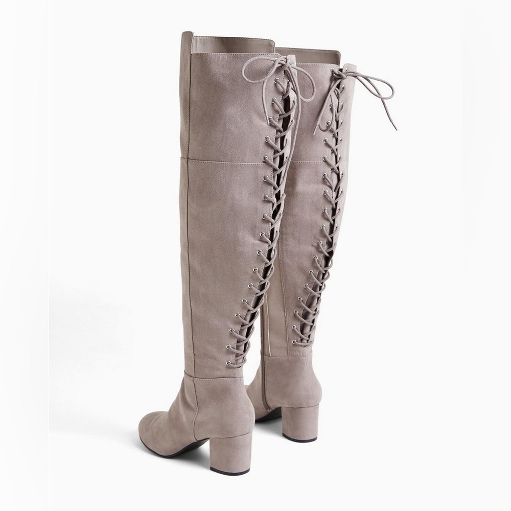 Torrid Corset Back Over-The-Knee Boot (WW) Grey